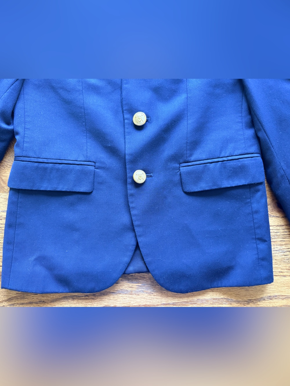 Boys Lauren- Ralph Lauren Navy Blue Blazer with Gold Buttons-10R - Picture 9 of 15